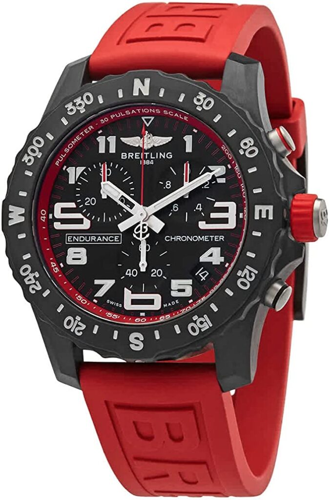 Breitling Endurance Pro Breitlight Red Black Super Quartz Watch