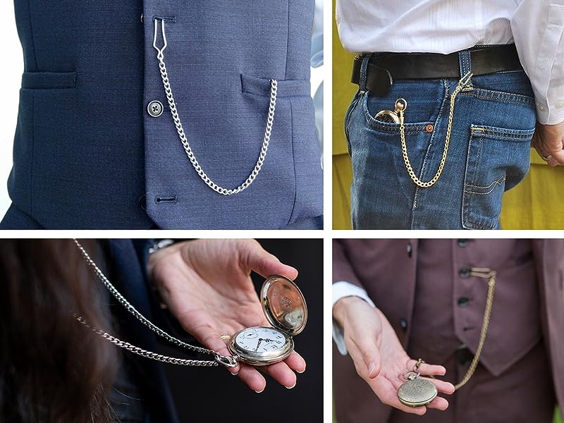 How to Wear a Pocket Watch - Different styles