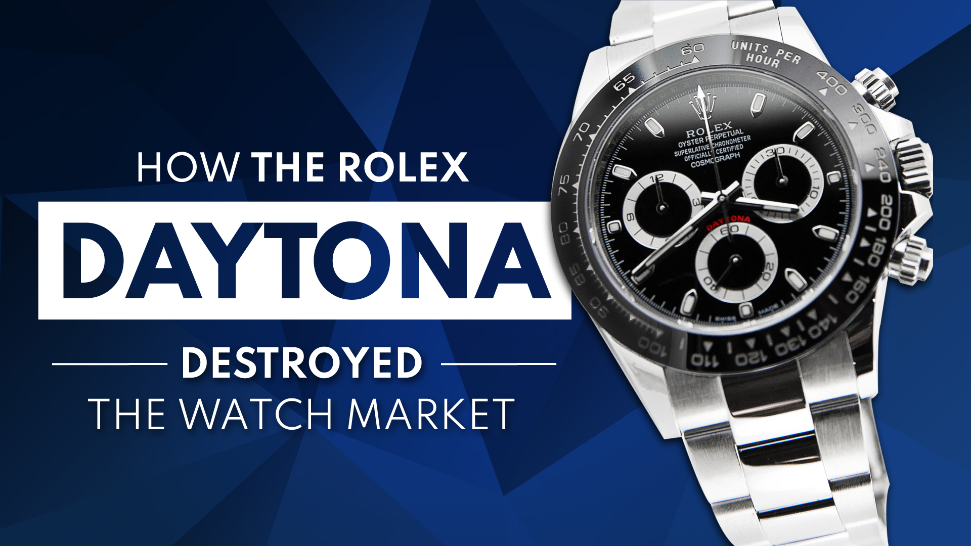 How the Rolex Daytona destroyed the watch market