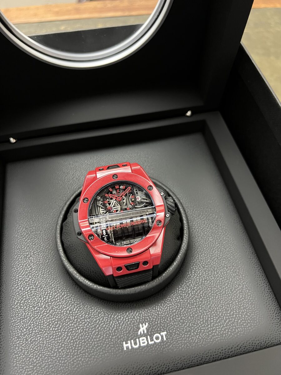 Hublot Big Bang MP 11 Power Reserve 14 Days Red Magic Limited Edition Mens Watch 911.CF .0113.RX Shot 11 scaled