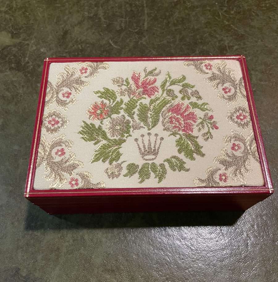 Rolex 60.01.2 Embroidered Floral Tapestry Watch Box