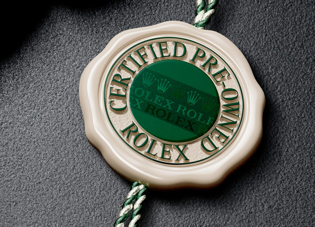 Rolex Certified Pre Owned Watch Tag
