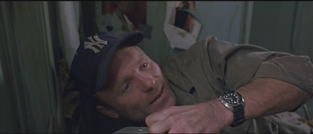 Virgil ‘Bud’ Brigman (played by Ed Harris) wearing the Seiko 6309 in the movie Abyss - Spotlight on Seiko Turtle vs King Turtle Article