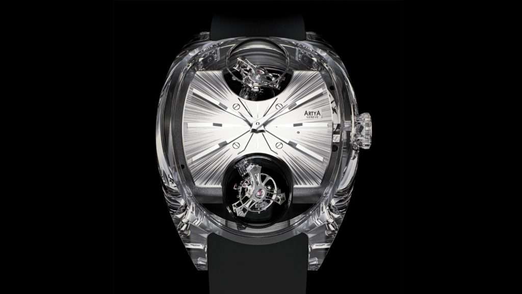 ArtyA Complexity Dual Tourbillon full watch with sapphire case and dual inclined tourbillons
