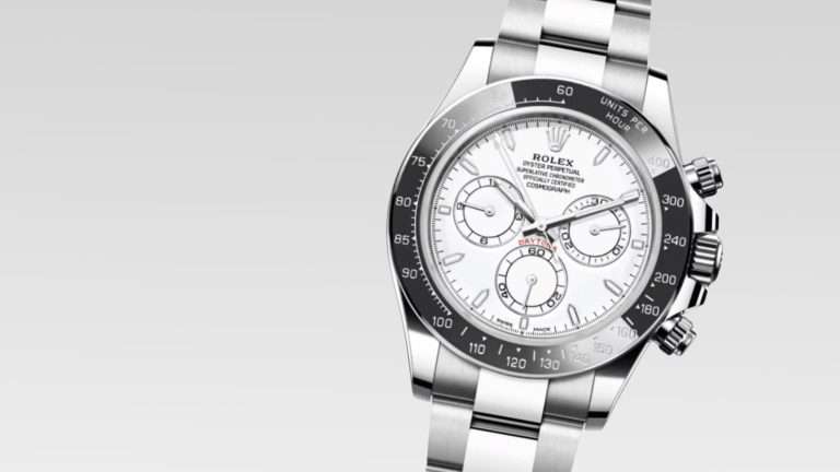 Is the Rolex Daytona 126502 Overpriced banner showing Rolesium Daytona with white enamel dial and grey Cerachrom bezel