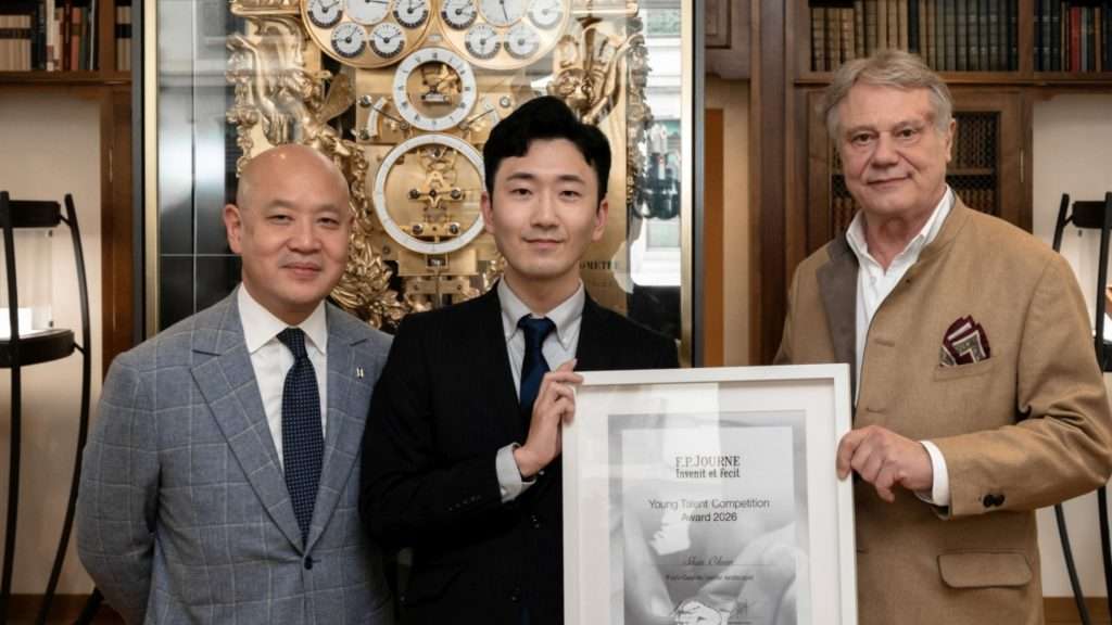 Shin Ohno winner of F.P. Journe Young Talent Competition with Fuyu-Geshiki