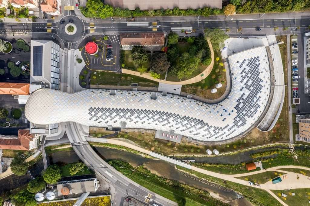 Swatch Group headquarters Biel Switzerland Omega Campus Shigeru Ban